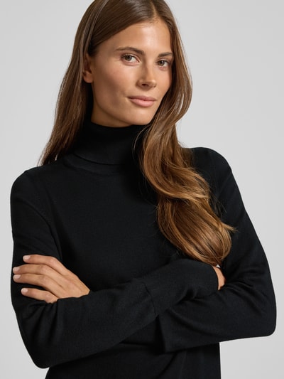 Jake*s Collection Golf o kroju regular fit z imitacji dzianiny Czarny 3