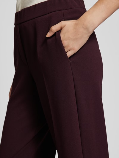 Gardeur Regular Fit Stoffhose mit elastischem Bund Modell 'FRANCA800' Aubergine 3