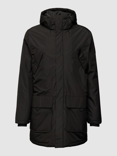 SELECTED HOMME Lange jas met labelpatch, model 'HECTOR' Zwart - 2
