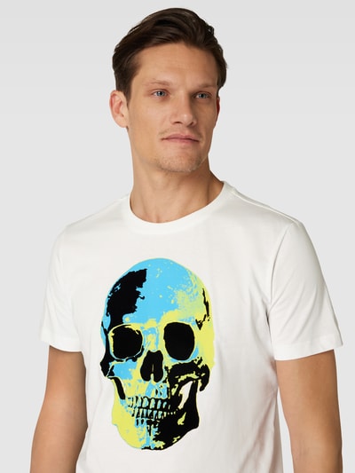 Antony Morato T-shirt z nadrukowanym motywem Złamany biały 3