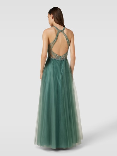 Unique Abendkleid mit Zierstein- und Paillettenbesatz Mint 5