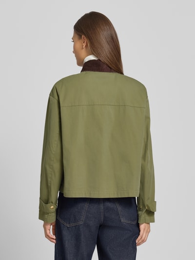 Marc O'Polo Regular fit barn jacket van katoenmix Rietgroen - 5