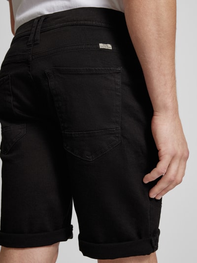 Blend Regular Fit Jeansshorts im Destroyed-Look Black 3