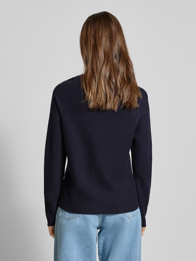 Marc O'Polo Denim Strickpullover mit geripptem Rundhalsausschnitt Marine 5