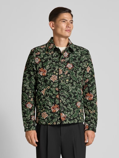 Les Deux Regular fit overhemdjack met kentkraag, model 'Jaiden' Zwart - 4