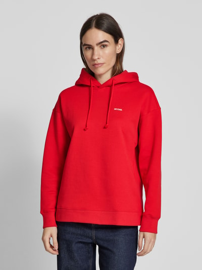 Jake*s Casual Comfort Fit Hoodie mit Statement-Print Rot 4