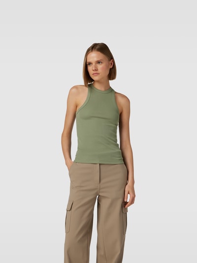 Anine Bing Tanktop in Ripp-Optik Khaki 4