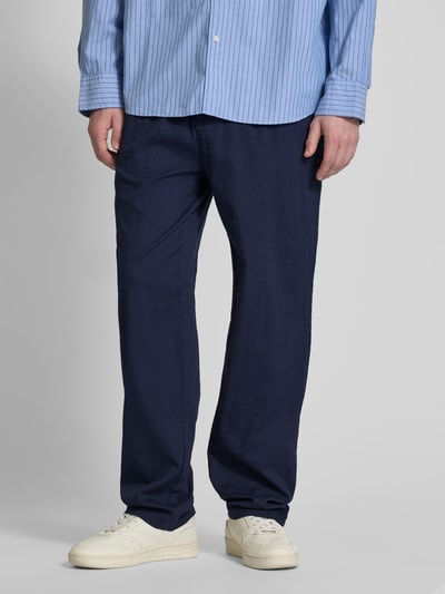 Redefined Rebel Loose Fit Stoffhose mit Strukturmuster Modell 'ANDY' Marine 4