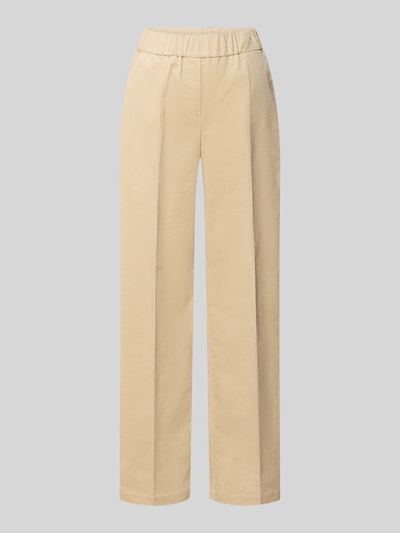 OPUS PANTS Stoffen broek met elastische band, model 'Mucia' Beige - 2