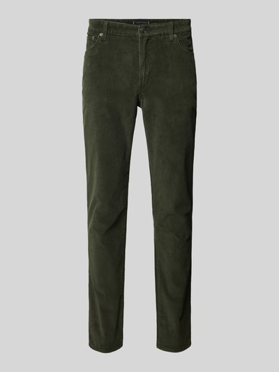 Tommy Hilfiger Straight leg corduroy broek in 5-pocketmodel, model 'DENTON' Olijfgroen - 2