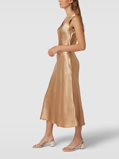 MaxMara Leisure Midi-jurk met boothals, model 'CAPUA' Goud - 4