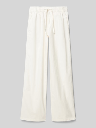 Mango Hose mit Tunnelzug Modell 'comfy' Offwhite 1