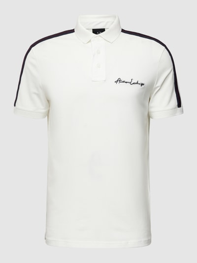 Armani Exchange Poloshirt mit Label-Detail Offwhite 2