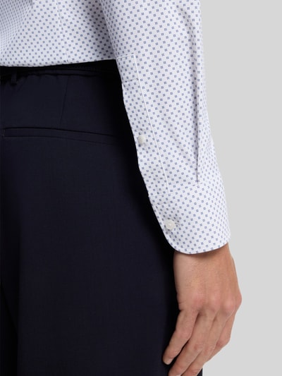 BOSS Slim Fit Businesshemd mit Allover-Muster Modell 'P-Hank-kent-C1-222' Hellblau 6