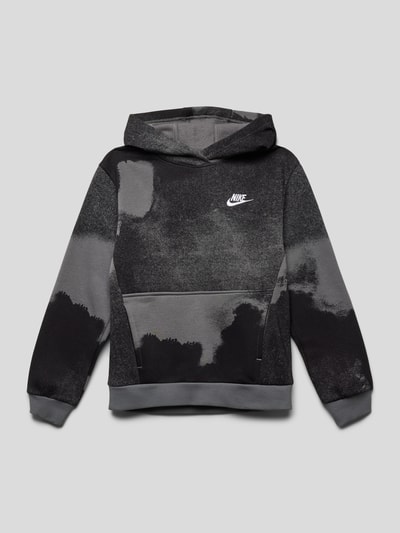 Nike Hoodie im Allover-Look mit Label-Stitching Black 1