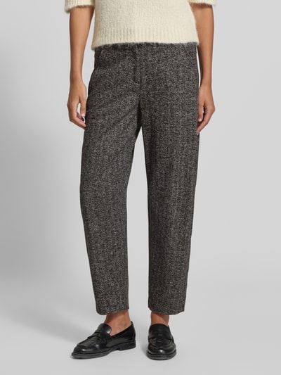 CAMBIO Barrel Leg broek met riemlussen Zwart - 4