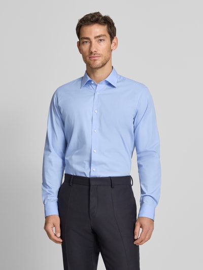 HUGO Modern Fit Businesshemd aus reiner Baumwolle Modell 'VALERIO' Hellblau 4