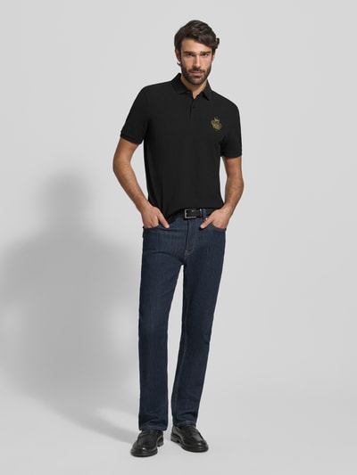 BOSS Regular Fit Poloshirt aus reiner Baumwolle Modell 'QIANG' Black 1