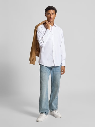 BOSS Orange Koszula casualowa o kroju regular fit z mieszanki bawełny model ‘RELEGANT’ Biały 1
