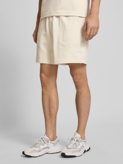 adidas Originals Relaxed fit sweatshorts met katoen en logostitching Offwhite - 4