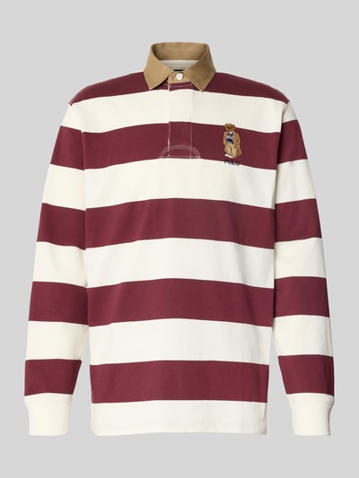 Polo Ralph Lauren Sweatshirt met labelstitching Bordeaux - 2
