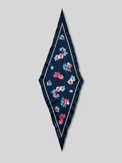 Lauren Ralph Lauren Sjaal van pure zijde model 'FLORAL S DMD' Donkerblauw - 3