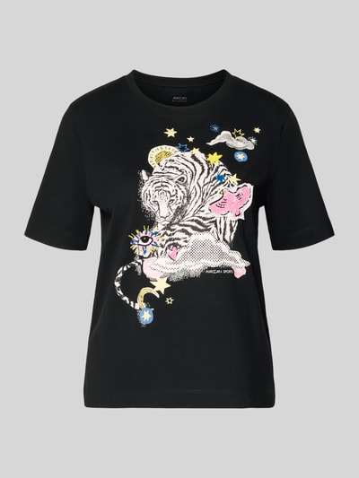 Marc Cain T-shirt met halflange mouwen Zwart - 2
