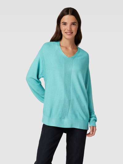 Tom Tailor Strickpullover mit V-Ausschnitt Mint 4