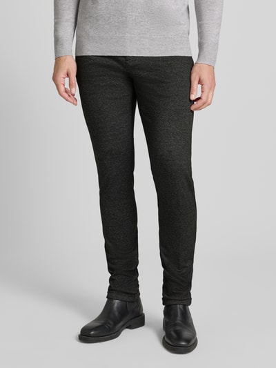 Tom Tailor Denim Slim fit chino met viscosegehalte Antraciet - 4