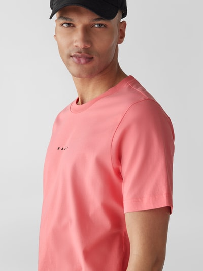 Marni T-Shirt mit Label-Print Pink 6