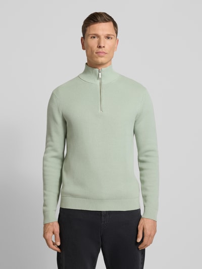 SELECTED HOMME Regular fit schipperstrui van puur biologisch katoen, model 'DANE' Lindegroen - 4