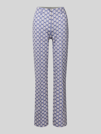 Marc Cain Spodnie o kroju feminine fit z elastycznym pasem Lawendowy 2