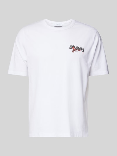 ROTHOLZ T-Shirt mit Label-Print Modell 'Lobster' Weiss 2