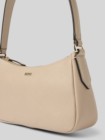 BOSS Handtasche mit Label-Applikation Modell 'Alyce' Sand 3