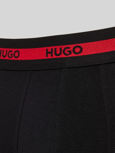 Produktfoto, Boxershorts mit elastischem Logo-Bund im 3er-Pack von HUGO aus Baumwoll-Elasthan-Mix mit Unifarbenes-Design und Elastischer-Logo-Bund.