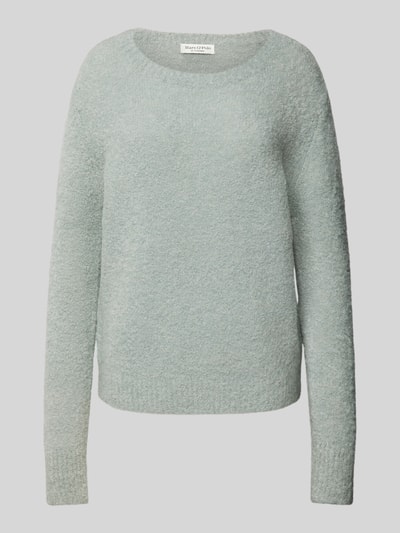 Marc O'Polo Regular Fit Strickpullover aus Schurwoll-Alpaka-Mix in Curly Bouclé-Verarbeitung Mint 2