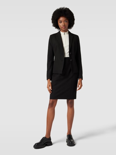 Jake*s Collection Blazer met viscose en paspelzakken Zwart - 1