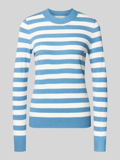 Christian Berg Woman Gebreide pullover met ronde hals Rookblauw - 2