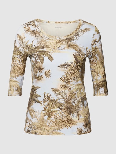 Marc Cain T-shirt met all-over motief Lichtblauw - 2