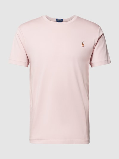 Polo Ralph Lauren T-Shirt mit Logo-Stitching Altrosa 2