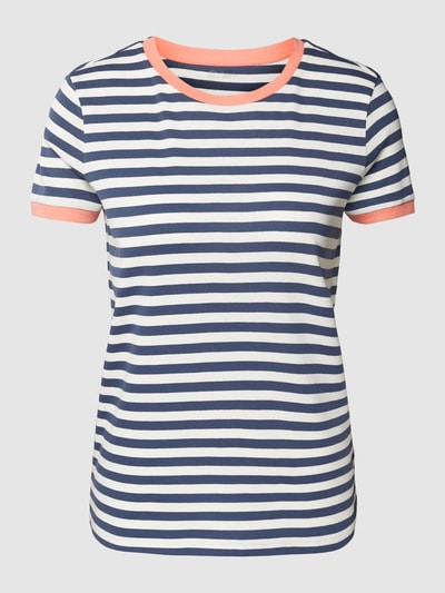 Jake*s Casual T-Shirt mit Streifenmuster Blau 2