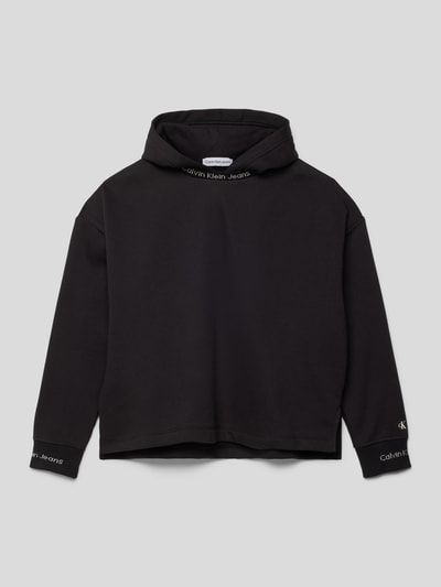 Calvin Klein Jeans Hoodie mit Kapuze Modell 'TARSIA' Black 1