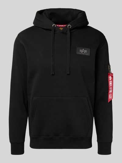 Alpha Industries Regular Fit Hoodie mit Logo-Patch Black 2
