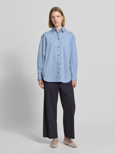 CAMBIO Regular Fit Chino aus Baumwoll-Mix Modell 'CALIFORNIA' Marine 1