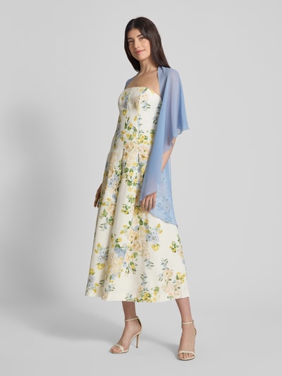Vera Mont Stola aus Chiffon mit Knopfverschluss Hellblau 1