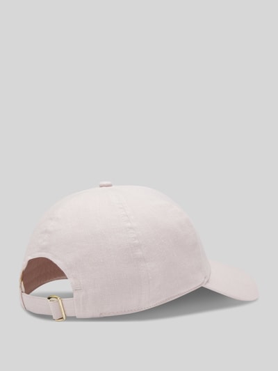 BOSS Basecap aus Leinen mit Label Stitching Rose 2