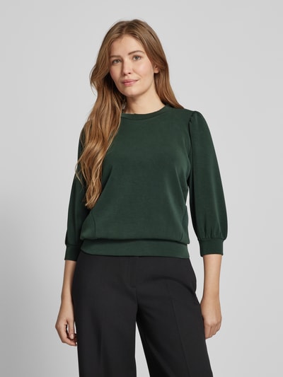 Selected Femme Sweatshirt met 3/4-mouwen, model 'TENNY' Donkergroen - 4