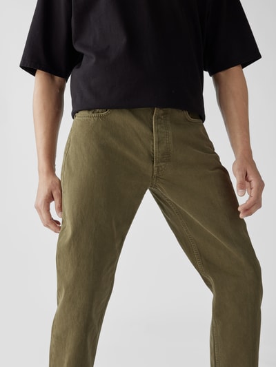 WOOD WOOD Mid Rise Jeans im Straight Fit Khaki 6