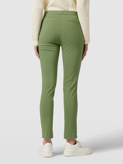 Christian Berg Woman Slim fit stoffen broek met paspelzakken Rietgroen - 5