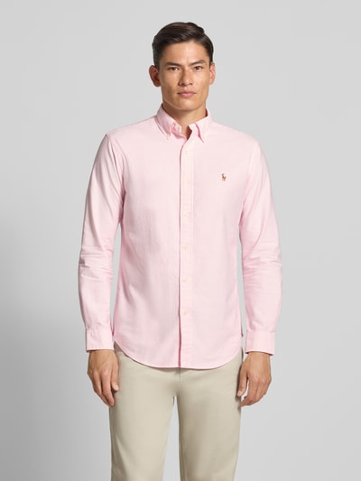 Polo Ralph Lauren Custom fit vrijetijdsoverhemd met button-downkraag Rosé - 4